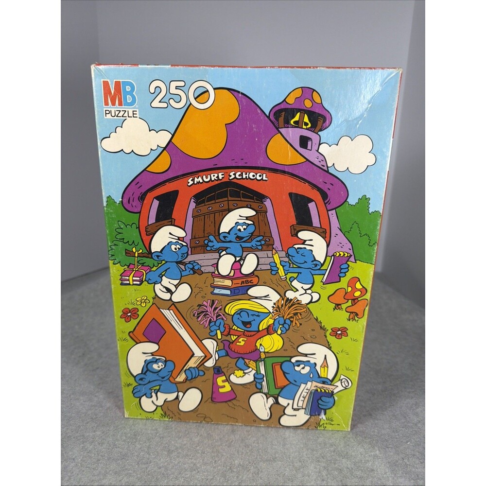 1982 Milton Bradley Smurfs Jigsaw Puzzle - All Pieces included